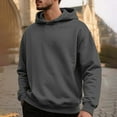 thumbnail image 2 of Timoontee Mens Hoodies Fall Long Sleeve Pullover Sweatshirts Spring Tops Baggy Casual Athletic Sweatshirts for Hiking Jogging Gray L, 2 of 6