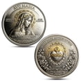 thumbnail image 2 of Sacred Devotion Commemorative Coin, Staron Catholic Collectible Gift for Men and Women, High Relief Metal Engraved Latin Scripture Religious Keepsake for Prayer Corners Easter Christmas, 2 of 7