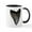White/Black Inside, variant on CafePress - Megalodon Tooth Mug - 11 oz Ceramic Mug - Novelty Coffee Tea Cup
