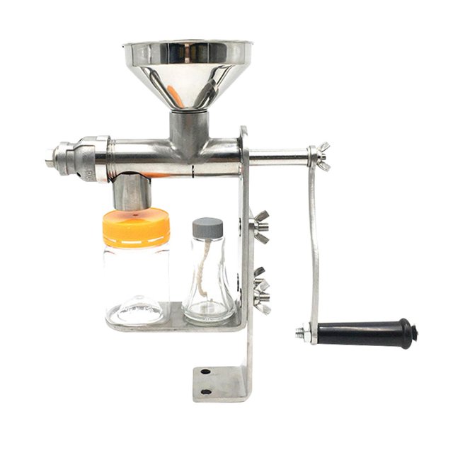 Naiovety Máquina de prensa de aceite manual, extractor de aceite, expulsor de aceite de acero inoxidable de cacahuete Cocina y Comedor
