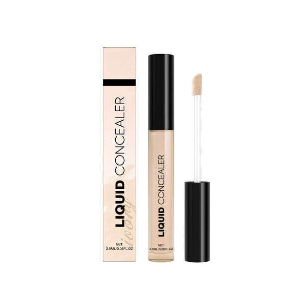 Corrector líquido de larga duración, altamente efectivo, resistente al agua y al sudor, iluminador, controla la grasa, disimula imperfecciones, 2.5 ml, maquillaje facial
