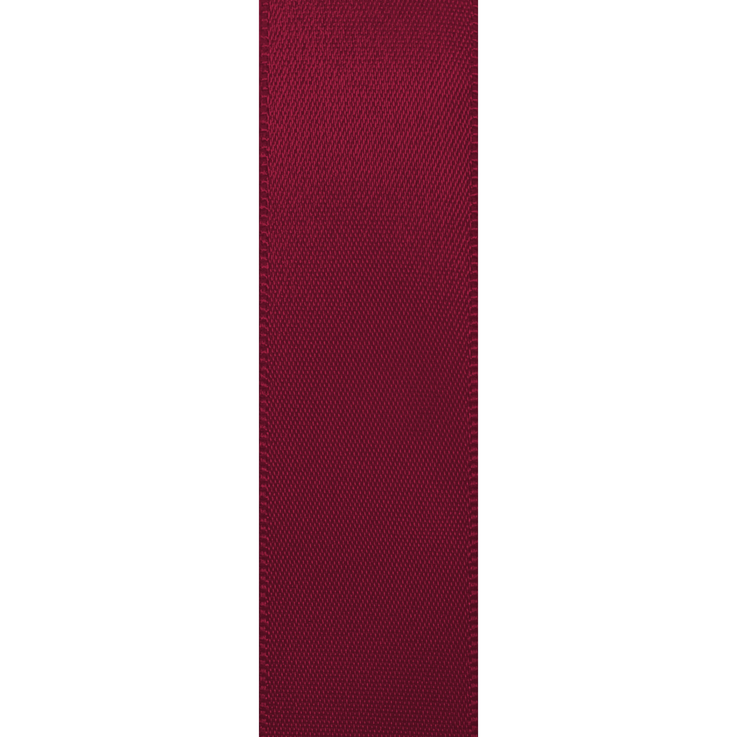 Burgundy Double Faced Satin Ribbon for Crafts, 7/8" x 100 Yards by Gwen Studios
