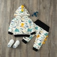 thumbnail image 2 of Ketyyh-chn99 Baby Boys Dinosaurs Hoodie Boy Girls Baby Boys Girls Sweatshirts Fleece Crewneck Pullover Winter Sweaters Tops Size for 2-3 Years,White, 2 of 7