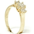 thumbnail image 2 of Pompeii 1ct Three Stone Diamond Ring 14K Yellow Gold (H/I,I1), 2 of 4