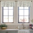 thumbnail image 4 of LALILO Kitchen Curtain Valance Beautiful Spiral Galaxy Deep Rod Pocket Window Curtain 52"x 18" Set of 2, 4 of 7