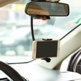 thumbnail image 4 of iPhone 7 Plus Premium Car Mount Rear View Mirror Holder Cradle Dock Strong Gooseneck Swivel D9V, 4 of 6