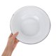 thumbnail image 2 of Lavabo grande de esmalte, cuenco vintage para mezclar, vajilla de cocina esmaltada, cuenco blanco de esmalte, cuenco para lavar pan y verduras, 2 of 7