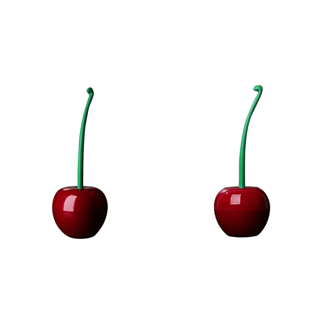 Cepillo de baño FLhrweasw en forma de cereza cabeza de cepillo roja