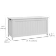 thumbnail image 3 of HOMCOM Coffre de Rangement avec 2 Charnières de Sécurité, Banc de Rangement pour Salon, 3 of 10