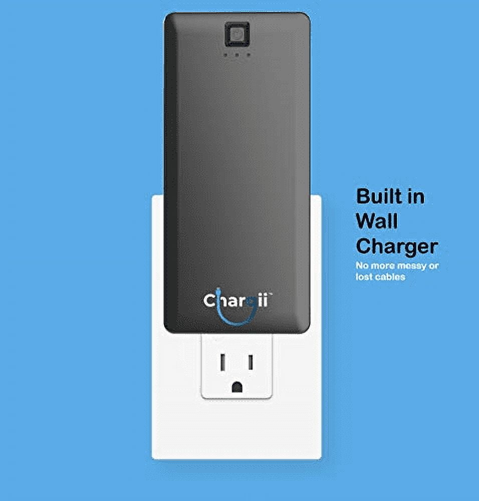 Chargii Android Power Bank -Cell Phone Battery Pack Compact with High-Performance Cells & 2 USB Output- Black