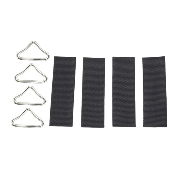 Hebillas de anillo triangulares de 4 anillos, hebillas de red para trampolín, cama de salto, jardín al aire libre, accesorios de fijación de trampolín con correas
