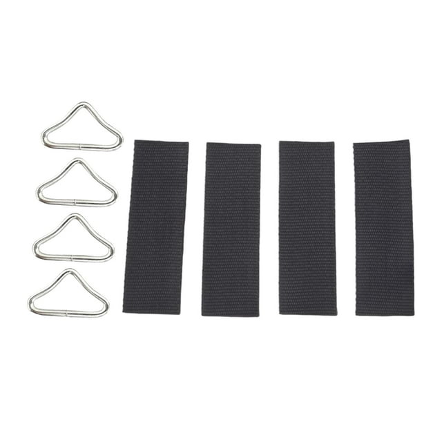 4 Uds. Hebillas de Anillo Triangular, Anillos en V, Hebillas de Resorte de Metal de Alta Resistencia, Hebillas de Red de para , Trampol con correas DYNWAVEMX Hebillas de trampolín