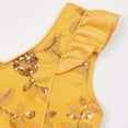 thumbnail image 6 of Wavsuf Flower Girls Dress Sequins Yellow Princess Dress Size 9-10 Years, 6 of 9