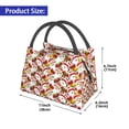 thumbnail image 2 of Fotbe Santa Claus bells Snowman Bolsa Térmica Portátil con Estampado, Bolsa de Entrega de Alimentos Aislada, Bolsa Reutilizable de Gran Capacidad para Comidas y Supermercado, 2 of 6