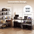 thumbnail image 2 of Gymax 5-Tier Garage Shelving Unit 2200 LBS Heavy Duty Metal Storage Shelves for Pantry Gray, 2 of 8