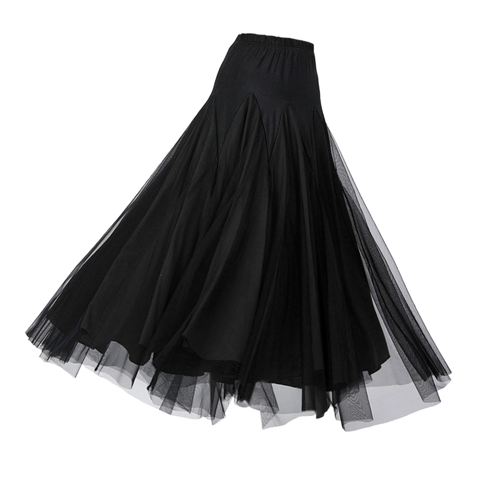 Black tulle dance skirt sale