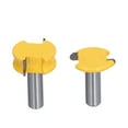 thumbnail image 1 of 2Pcs Routeur Bit Arc T Type Métal Fraiseuse Outil de Bordure Kit pour Woodworking1/2 Po, 1 of 14