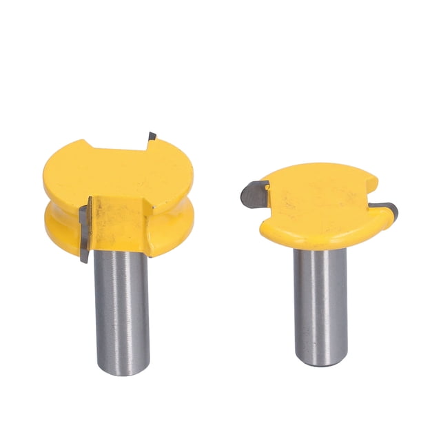 2Pcs Routeur Bit Arc T Type Métal Fraiseuse Outil de Bordure Kit pour Woodworking1/2 Po
