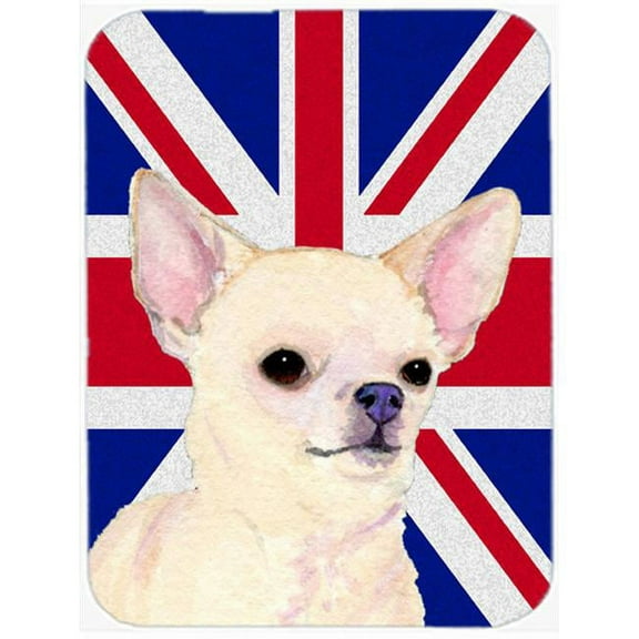 Carolines Treasures  Chihuahua With English Union Jack British Flag Mouse Pad
