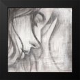 thumbnail image 2 of Godles, Karo 20x20 Black Modern Framed Museum Art Print Titled - Face III, 2 of 5