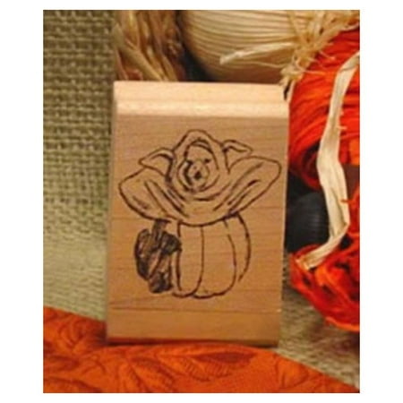 pig in pumpkin costume art rubber stamp walmart com