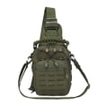 thumbnail image 4 of Bolsa de pecho jinwen mochila de utilidad para Ciclismo Trekking verde, 4 of 8