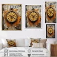 thumbnail image 4 of Designart "Industrial Chic Clock II" Fashion Floater Framed Canvas Print, 4 of 7