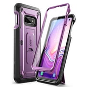SUPCASE Unicorn Beetle Pro Series Designed for Samsung Galaxy S10e Case (2019 Release) Full-Body Dual Layer Rugged With Holster & Kickstand With Built-in Screen Protector (MetallicPurple)