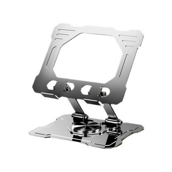 Video Game Storage, Rotating Game Painting Integrated Folding Portable Storage Hollow Out Heat Dissipation All Metal Tablet Stand