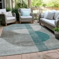 thumbnail image 4 of Dalyn Rugs Machine Washable Indoor/Outdoor Chantille Teal 5' x 7'6" Rug, 4 of 9