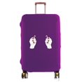 thumbnail image 1 of Luggage Cover Suitcase Protector Thicken Elasticity Dust Covered Anti-Scratch for 18-32 Inch Trolley Finger Pattern Accessories purple L, 1 of 6