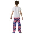 thumbnail image 5 of FORMRS Kids Pajama Pants with Pockets Size 6-8Y Boys Lounge Sleep Bottoms, Vibrant Art Flowers, 5 of 8