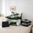 thumbnail image 6 of Manfei Wildlife Dinosaur 7-Piece Twin Bedding Sets,Jungle Animal Bedding Comforter Set,Botanical Plants Breathable Sheet Sets,Microfiber Boys Bedroom Decor,Reversible, 6 of 8