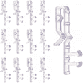 thumbnail image 1 of Clips para cenefa de canal oculto, clips de plástico transparente de 2-1/8 pulgadas para cenefa con una ranura en la parte posterior (20 unidades), 1 of 5