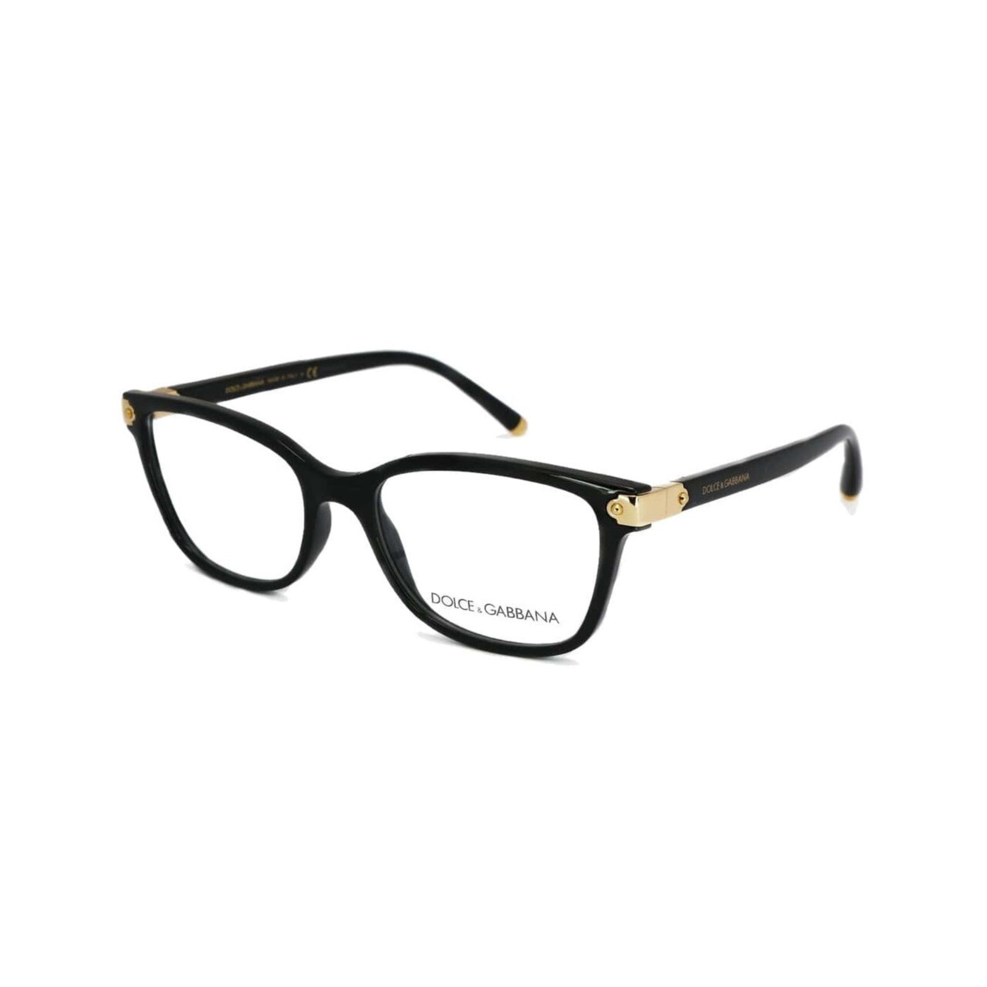 Dolce & Gabbana DG5036-501 Black Square Women's Propionate Eyeglasses -  