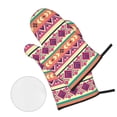 thumbnail image 2 of ZICANCN Oven Mitts and Pot Holders Sets, Vintage Southwestern Native Bohemian Baking Sets Kitchen Heat Resistant 4 Pieces, 2 of 8