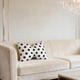 thumbnail image 3 of Velvet Bow Lumbar Throw Pillow 50x33cm – Polka Dot Decorative Cushion for Couch, Bed or Sofa, Soft Rectangular Pillow for Living Room and Nursery Decor, 3 of 5