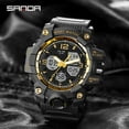thumbnail image 3 of Sanda Men's Watches Sports Outdoor Waterproof Military Wrist Watch Date Multi Function Tactics LED Alarm Stopwatch, 3 of 5