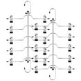 thumbnail image 4 of AMERTEER 2 Pcs Cintre à Pantalons 5 Niveaux Cintre à Jupes en Acier Inoxydable avec Clips Réglables Gain de Place, 4 of 9