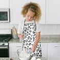 thumbnail image 3 of White and Gray Of Leopard Print Kids Aprons for Girls and Boys,Adjustable Neck Strap Toddler Aprons for Kids Cooking Baking, 3 of 3