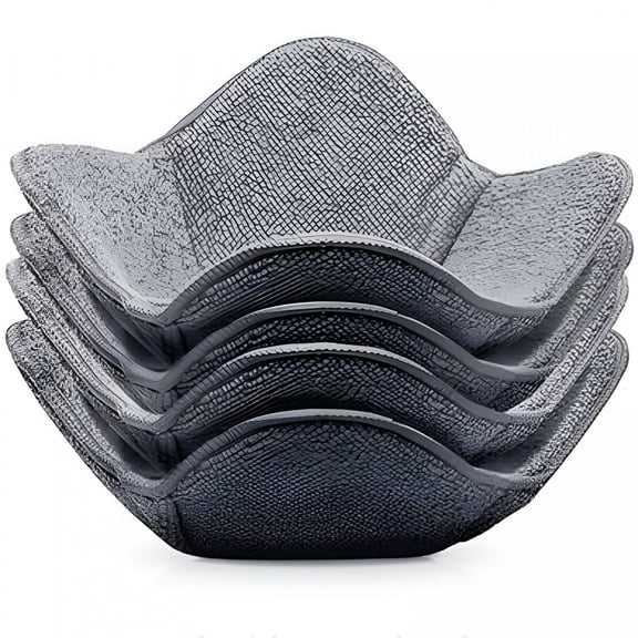 BPPEG 4Pc Multipurpose Heat Resistant Plate Bowl Holder Potholder Protector,For Hot/Cold Dishes,Microwave-Safe Hand Protectors for Soup,Rice & Pasta Bowls