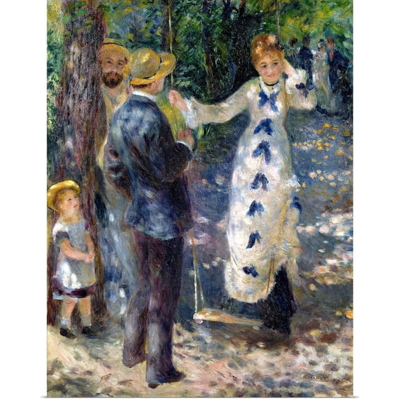 Great BIG Canvas | Rolled Pierre Auguste (1841-1919) Renoir Poster Print entitled The Swing, 1876