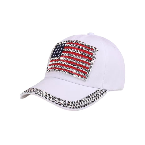 Qarigey Gorra de béisbol ajustable de poliéster para protección solar en sombrero multicolor de moda Sombreros Blanco