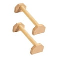thumbnail image 4 of 2 soportes para flexiones, cómodos tablones de madera para calistenia. L, 4 of 9