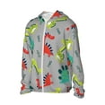 thumbnail image 3 of Goofa Cute Dinosaur Printed Women's UPF 50+ Sun Protection Hoodie Jacket Lightweight Long Sleeve Sun Shirt for Women with Pocket Hiking Outdoor-Large, 3 of 9