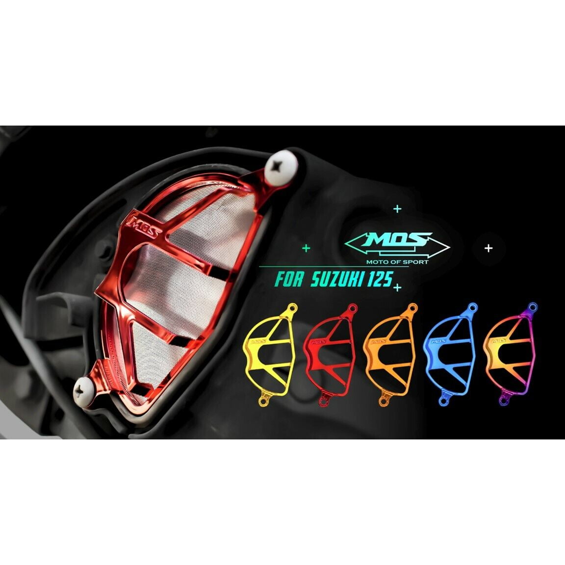 MOS Chrome Air Filter Cover For Suzuki Address V125 / GSR