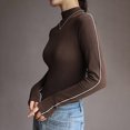 thumbnail image 6 of AXXD Womens Shirts Casual Basic Summer 2024 Turtle Necks Winter Bottomed Double-sided Long Sleeve Clothes Tops, 6 of 7