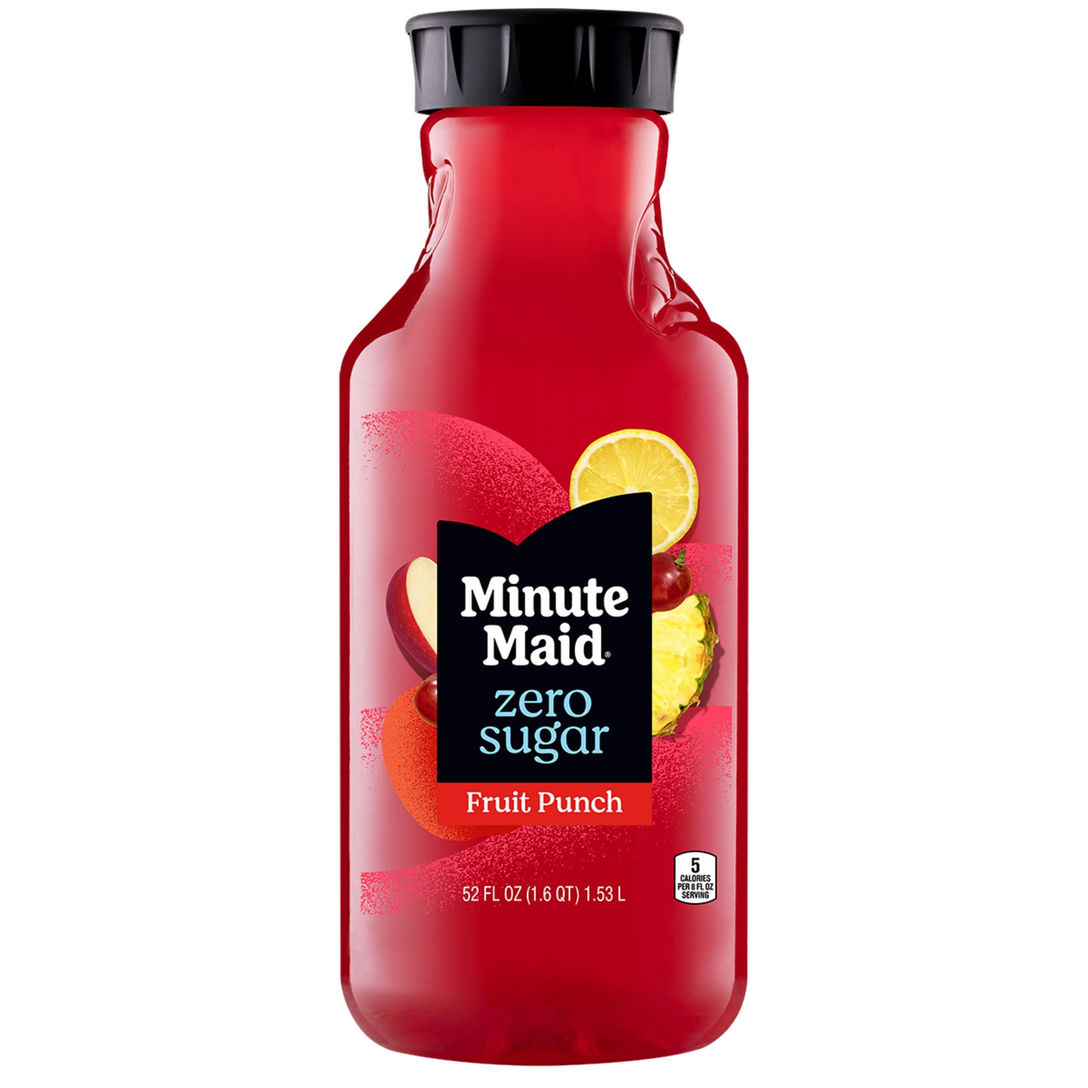 Minute Maid Zero Sugar, Calorie-Free Fruit Punch Juice, 52 fl oz Bottle