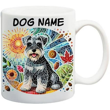 

Personalized Schnauzer Dog Mug with Name Custom Name Coffee Cup Picture Of Schnauzer Dog Stained Glass Effect Tea Cup Gift for Pet Gift for Him or Her Oig4.zhaglkcby3bpgeme 11 Oz White 616116