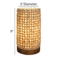 thumbnail image 2 of Eangee Home Design Mini Paper Cylinder Table Lamp, Shade Made Of Handmade Paper, 5x5x9 Inches, 2 of 6